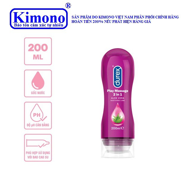 Gel bôi trơn Durex Play Massage 200ml