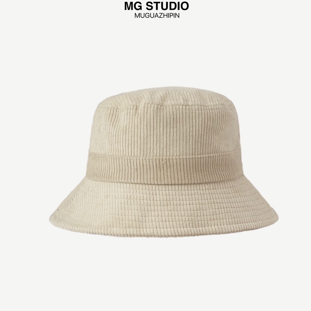 Mũ Tai Bèo MG STUDIO Vải Nhung Kẻ Cơ Bản 10 Màu Tùy Chọn