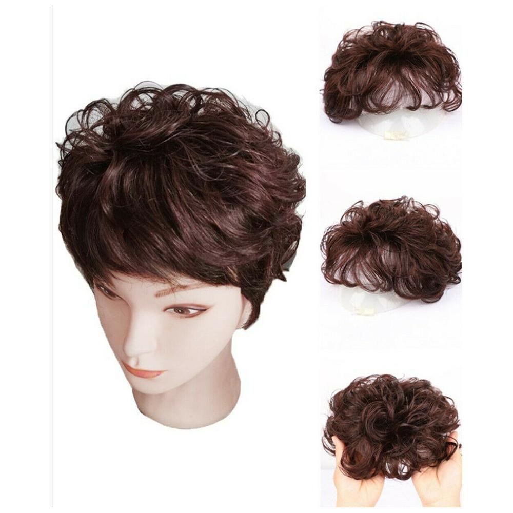 Bộ Tóc Giả Ngắn Xoăn Nhiều Màu Sắc Có Kẹp Tiện Dụng