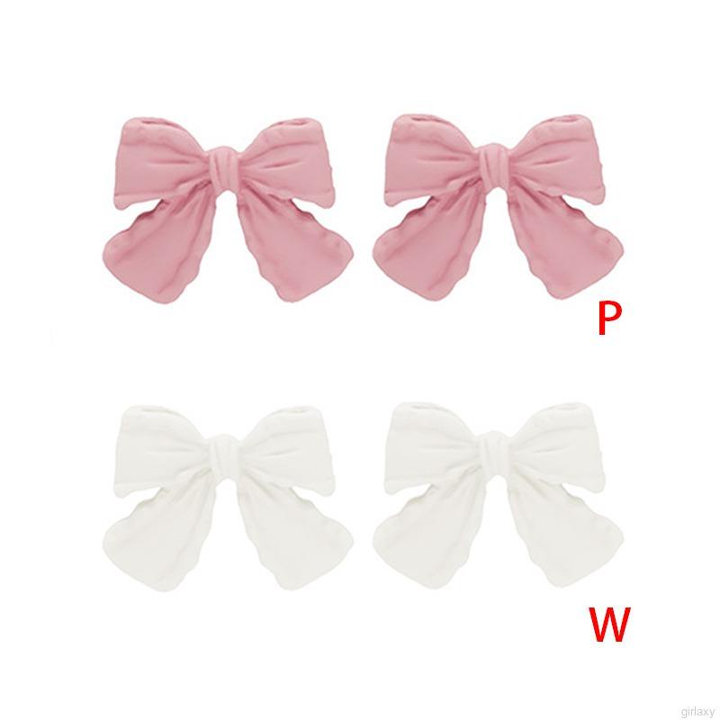 Bông Tai Hình Nơ Bằng Hợp Kim Phong Cách Hàn Quốc Cổ Điển Đơn Giản Dành Cho Nữ