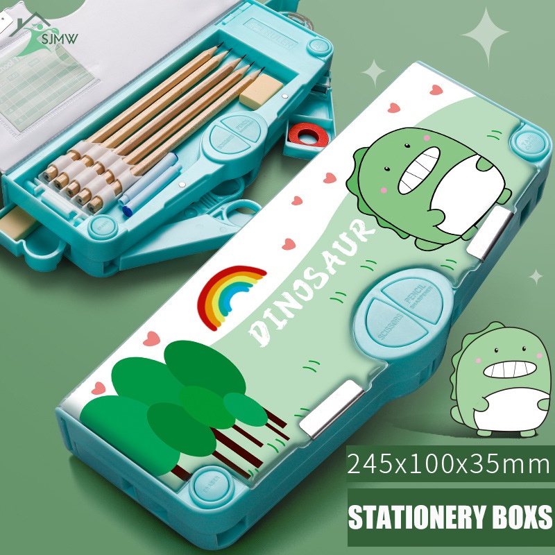 Hộp Bút Hình Khủng Long Đa Năng Dễ Thương Cho Bé Mẫu Giáo