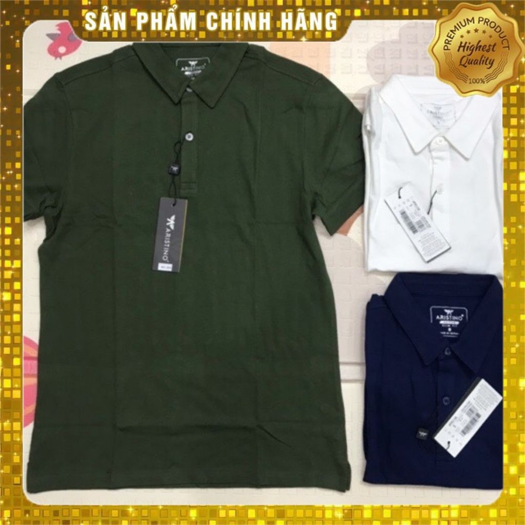 Áo polo trơn ARISTINO- slim- S-M (50-65 kg) Aps011s8- TAG 450K