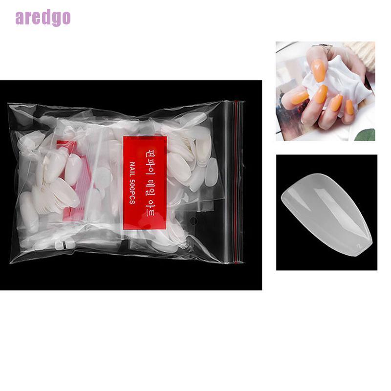 [Hàng mới về] Set 500 móng tay giả tiện lợi chất lượng cao