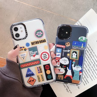 Ốp Điện Thoại Trong Suốt In Hình Nhãn Hiệu Cho Iphone Xr I7 / 8plus X Iphone11 Pro