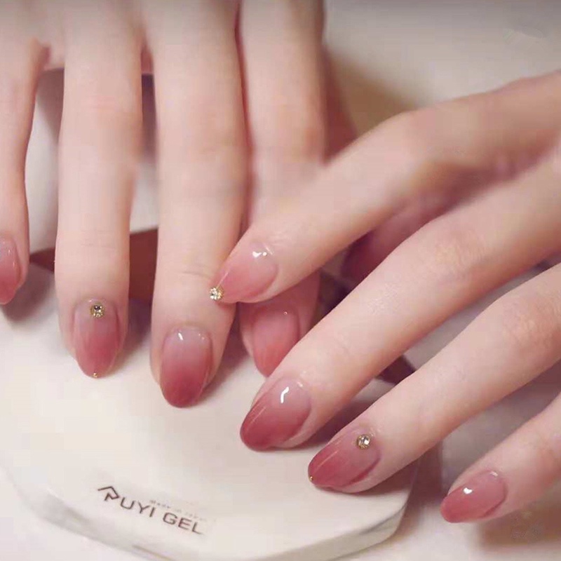 [Hàng mới về] Set 24 Móng Tay Giả Màu Cầu Vồng Thời Trang