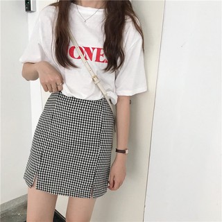 Chân váy kẻ caro