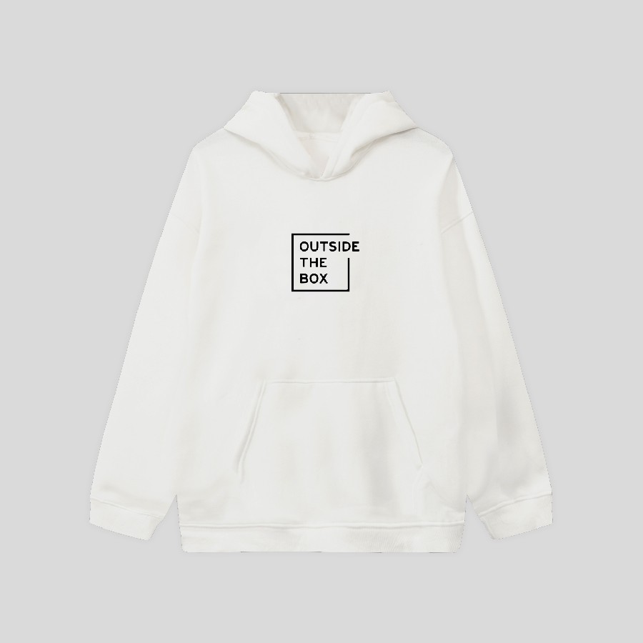 Áo Hoodie Nam Nữ Form Rộng &quot;Outside The Box&quot; Spacest Studio, Áo Hoodie Nỉ Mỏng Tay Dài Dáng Rộng TV1057