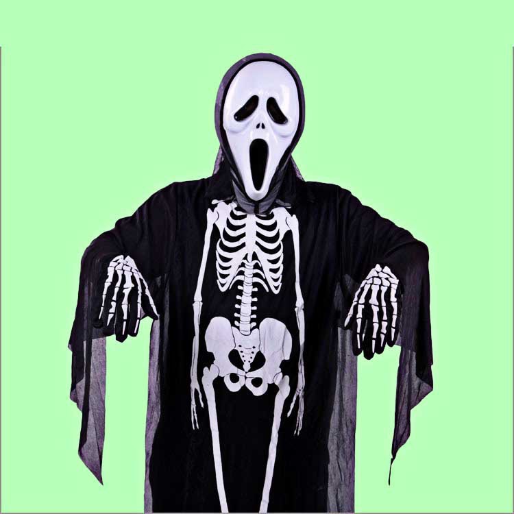 BỘ quần áo MA HÓA TRANG-trang phục Hóa Trang Halloween Xương Người và Mặt Nạ Đầu Lâu Cao Cấp kinh rợn Dành Cho nam nữ