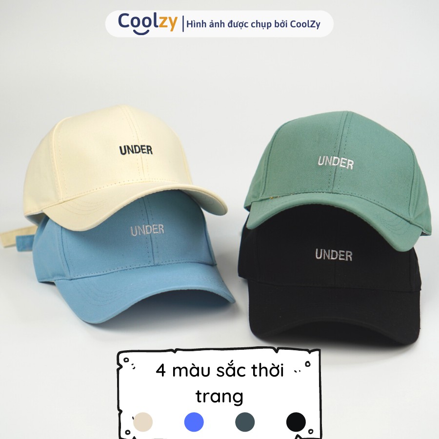 [Mã FAMARAL1 giảm 10K đơn 50K]Mũ lưỡi trai ❤️ Nón kết thêu hình chữ UNDER chất kaki cao cấp form unisex nam nữ N27