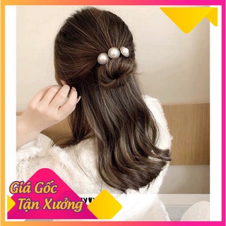 [RẺ VÔ ĐỊCH] Thanh Cuộn Búi Tóc Đa Năng Phong Cách Hàn Quốc Đính Đá Và Ngọc Trai Nhân Tạo Đẹp Sắc Sảo, Style Sang Chảnh]