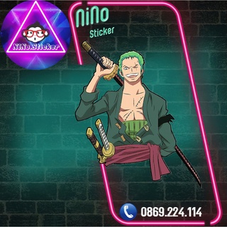 Hình ủi nhiệt - decal - one piece - zoro