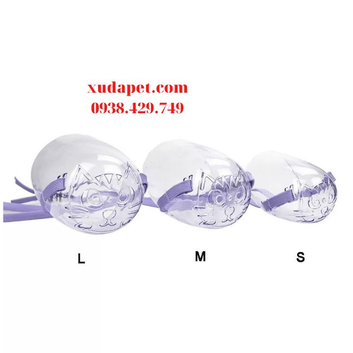 [MUA NHIỀU GIẢM GIÁ] Rọ Mõm Cho Mèo Chống Cắn Liếm Thoáng Khí Cho Mèo Xudapet, Nhựa PP cao cấp - Xudapet - SP000621
