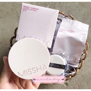 Phấn Nước Kiềm Dầu Missha Magic Cushion Cover Lasting With Refill SPF50+ PA+++ (2 Colors)