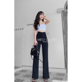 Quần Ống Loe Cạp Cao 2 Cúc L003