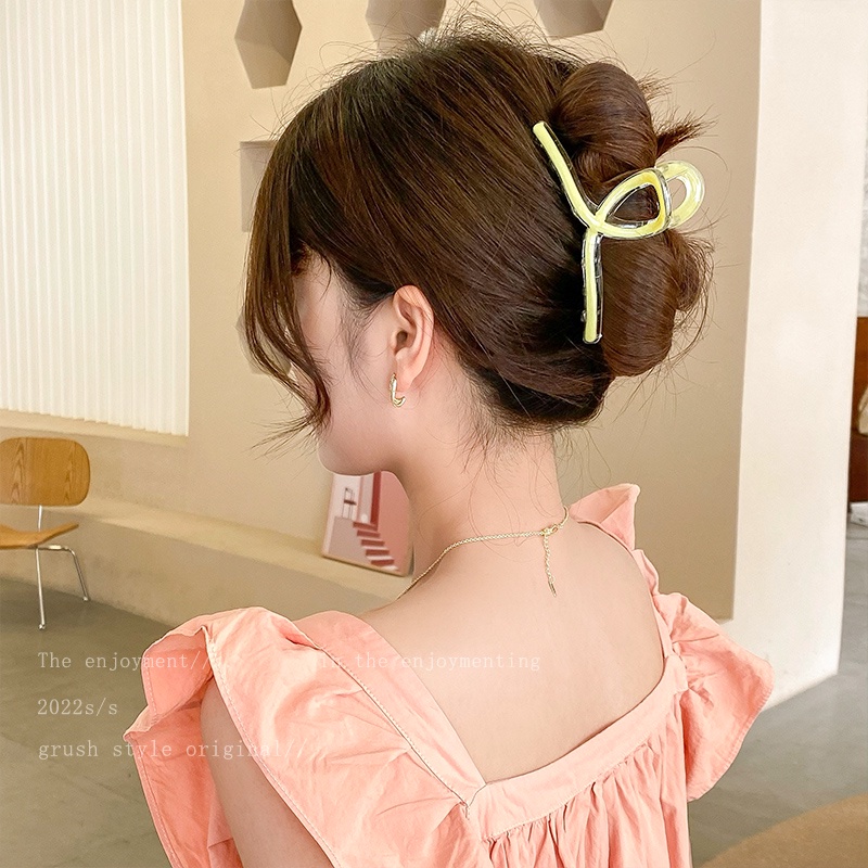 Kẹp Tóc Cá Mập Lớn Bằng Acrylic Hàn Quốc