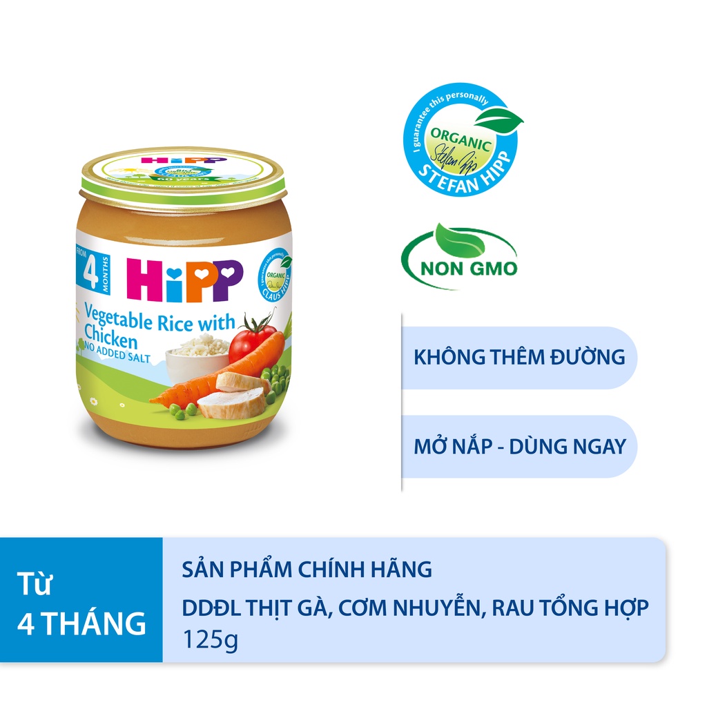 Combo ăn dặm HiPP Organic số 3: Phát triển thị giác