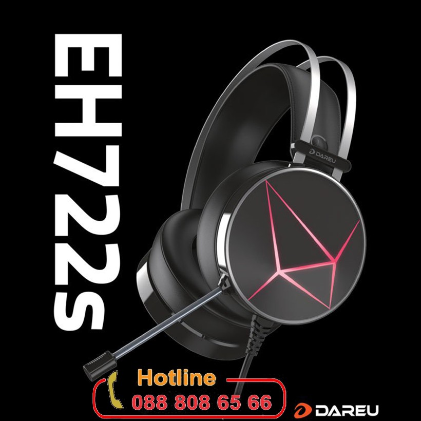Tai nghe Dareu EH722s Black -BH chính hãng 12 tháng