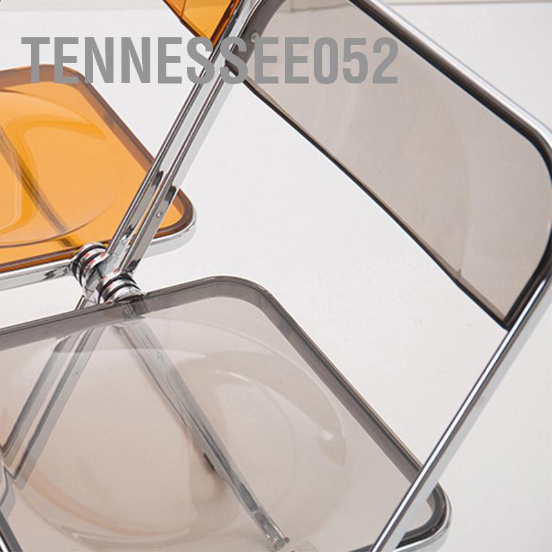 [Hàng HOT] Ghế Gấp trong suốt Acrylic Mạ điện cho chụp ảnh trang trí phòng siêu xinh【Tennessee052】