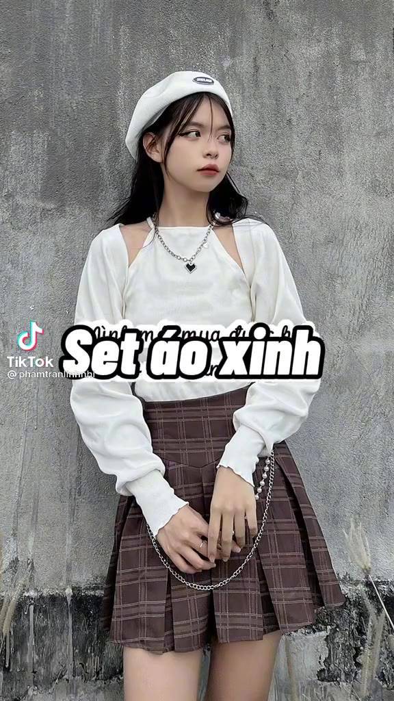 MORSELA® chính hãng - Set áo croptop nữ tay dài cổ yếm GEO kèm áo khoác ngoài cardigan phong cách Hàn Quốc | BigBuy360 - bigbuy360.vn