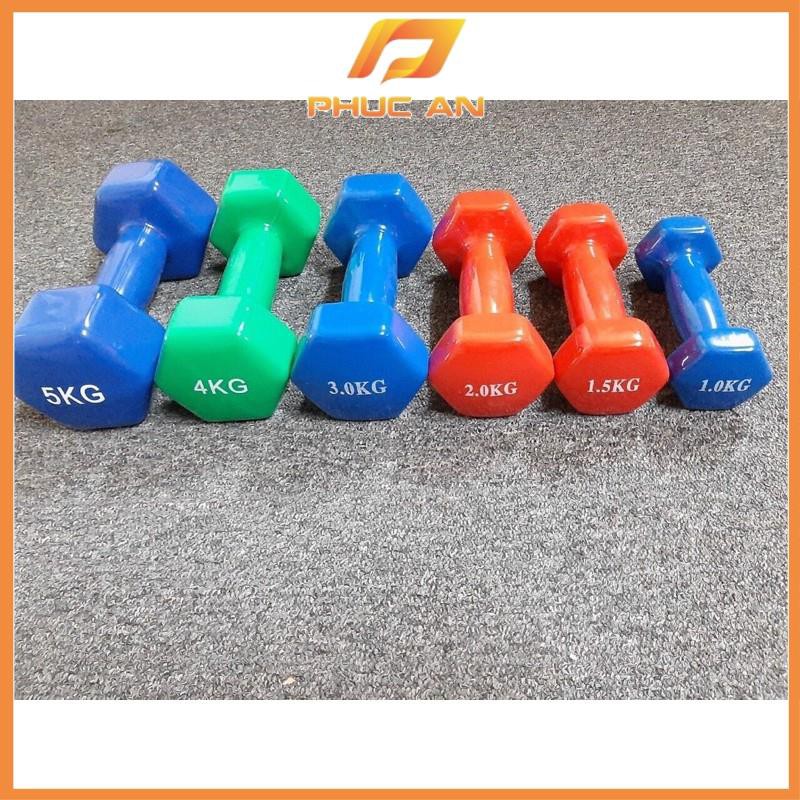 Tạ tay nữ bọc cao su 4kg tập Gym ( 4kg x 2 chiếc )