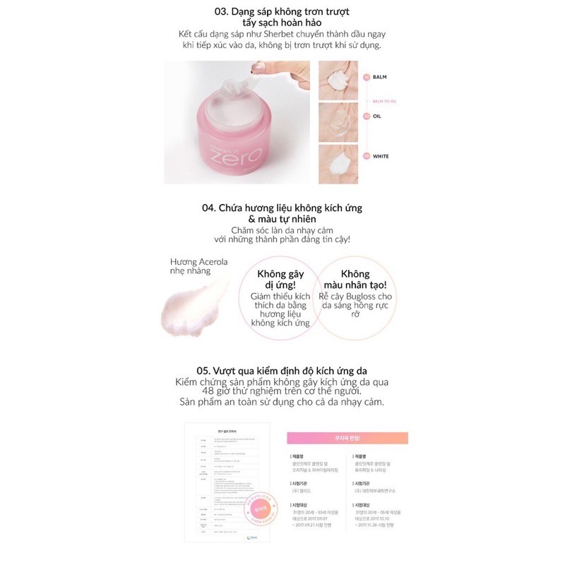 TẨY TRANG DẠNG SÁP Banila Co. Clean It Zero