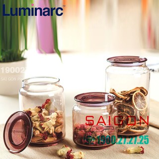 Hũ Gia Vị Thủy Tinh Luminarc Rondo Ice Pink | Nhiều Dung Tích , Thủy Tinh Cao Cấp