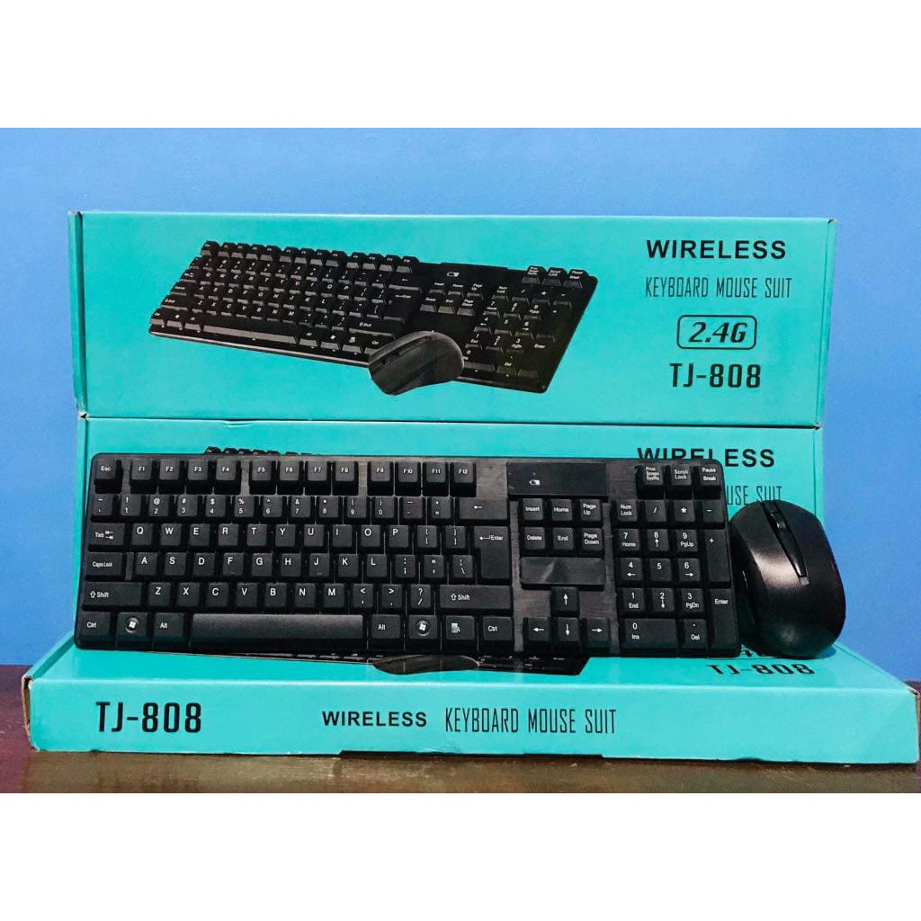 Bộ bàn phím và chuột không dây văn phòng không dây Gnet KM210 TJ 808 phím chuột mini G1000 bảo hành 6 tháng VNET