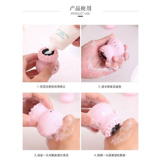 Cọ Rữa Mặt Bạch Tuộc Và Massage