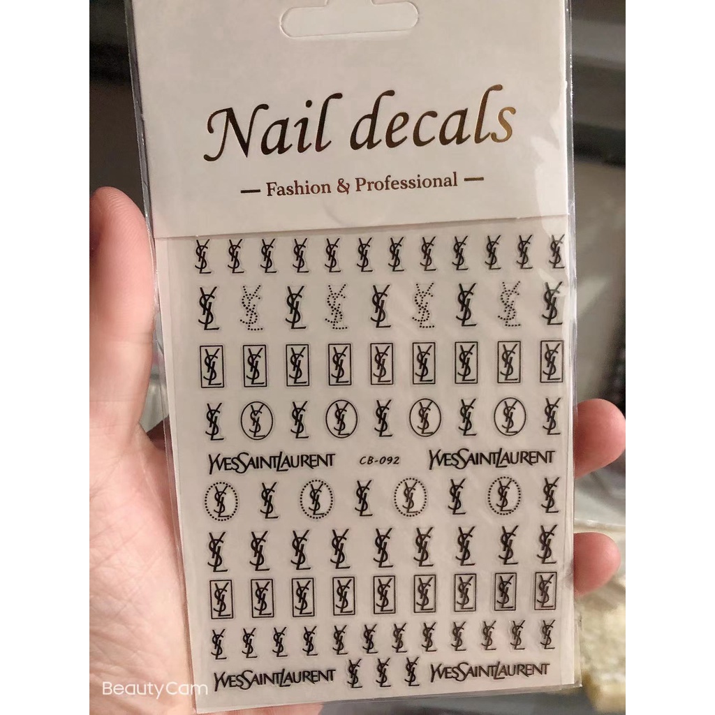 sticker trang trí nail