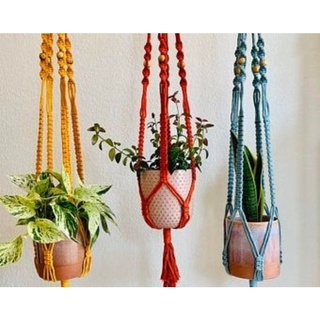 Treo cây tết - dây treo chậu cây macrame - trang trí sân vườn, decor phòng, hiên nhà - hải tặc art shop