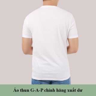 ÁO THUN NAM GAP CỔ TRON - TRẮNG