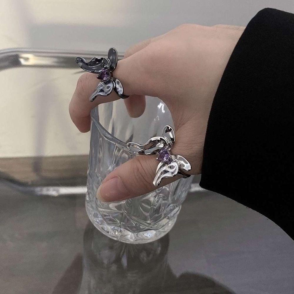 Nhẫn Hình Bướm Độc Đáo Thời Trang VANES1 Cho Cặp Đôi