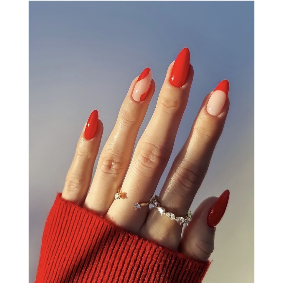 Sơn móng tay gel màu đỏ tươi , chai sơn 15 ml