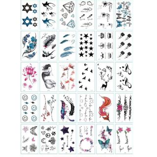 (Được chọn mẫu)C2 Hình xăm nước hình xăm dán tatoo mini stickers phong cách Hàn Quốc cá tính dễ thương cute giá rẻ