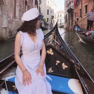 Đầm maxi trắng ❤️FREESHIP❤️ Đầm maxi đi biển hàng chuẩn shop