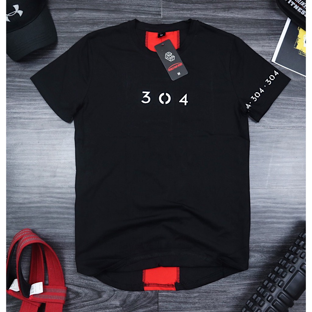 Áo thun thể thao tập gym nam LikeFit vải cotton form ôm co dãn 4 chiều 304