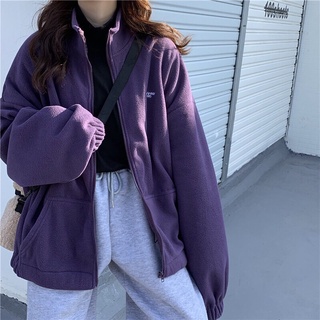 Áo Khoác Nỉ Bông Thêu Chữ Ulzzang ( Có ảnh thật )