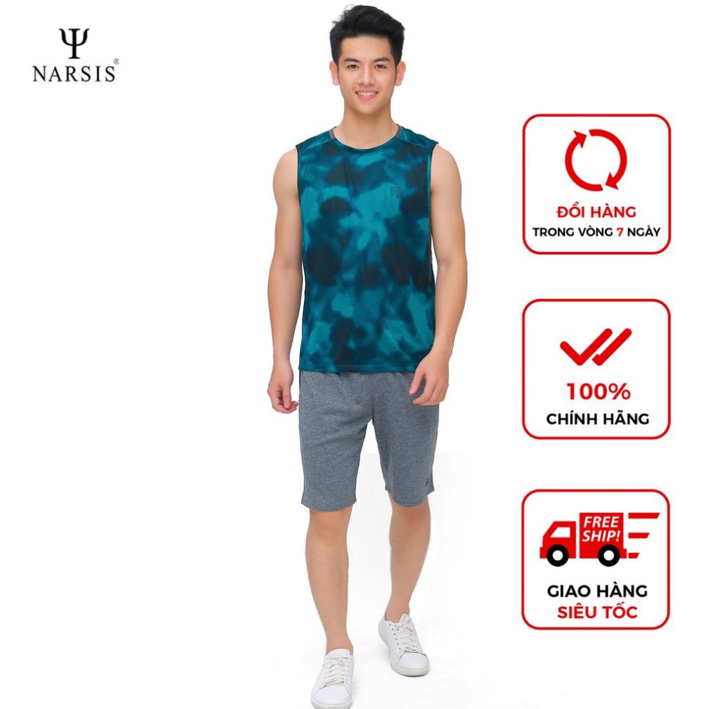 Áo lót nam Narsis D8025 màu xanh ghi 🥇 *