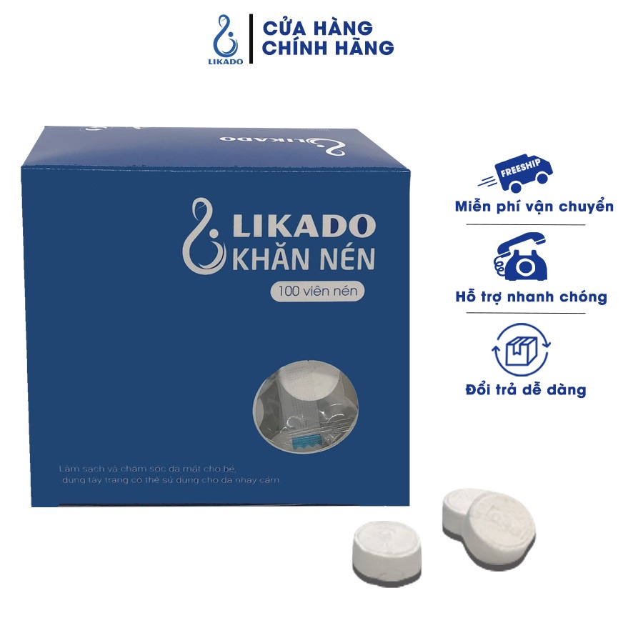 Khăn Nén Du Lịch LIKADO dạng viên kẹo(100v)