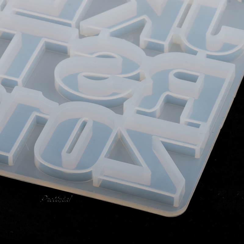 1 Khuôn Silicone Làm Trang Sức Nhựa Resin Hình Chữ Và Số