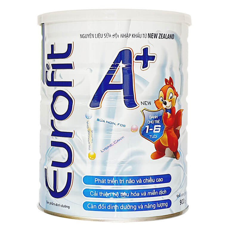 Sữa Eurofit A+  900g - sữa dinh dưỡng giúp trẻ phát triển toàn diện