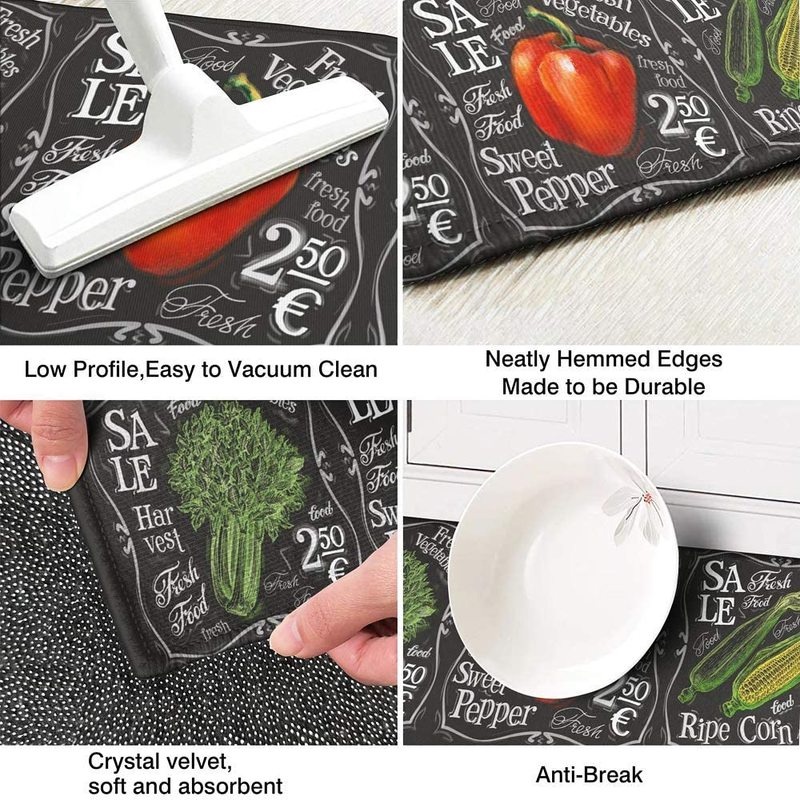 Thảm lót sàn nhà bếp bằng polyester chống nước không phai màu thời trang