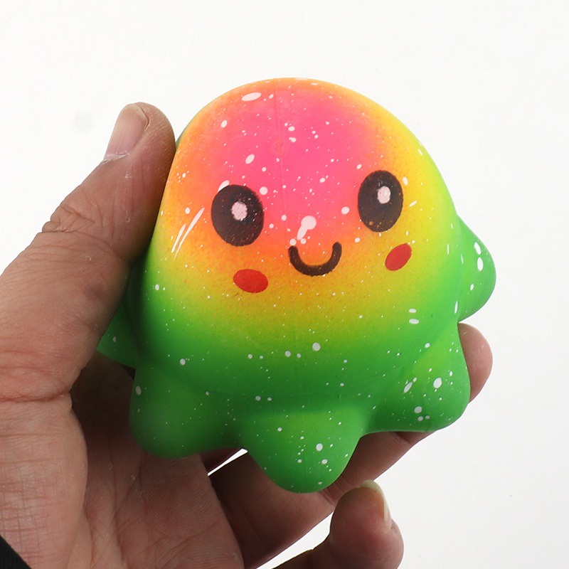 Squishy hình bạch tuộc 6 chân đồ chơi bóp tay giải nén mềm mịn dễ thương chân thực giảm stress co dãn đàn hồi ngộ nghĩnh