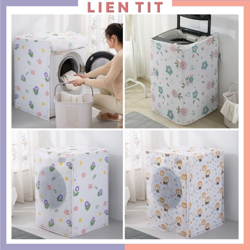 Áo trùm máy giặt cửa ngang cửa trên chống bụi chống nước, vỏ bọc máy giặt 7 8 9 10kg che phủ kín thân máy