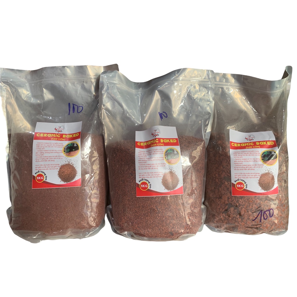 Sạn Gốm/Ceramic Soil (Bao 5 kg) | Nền gốm trãi nền hồ cá thủy sinh