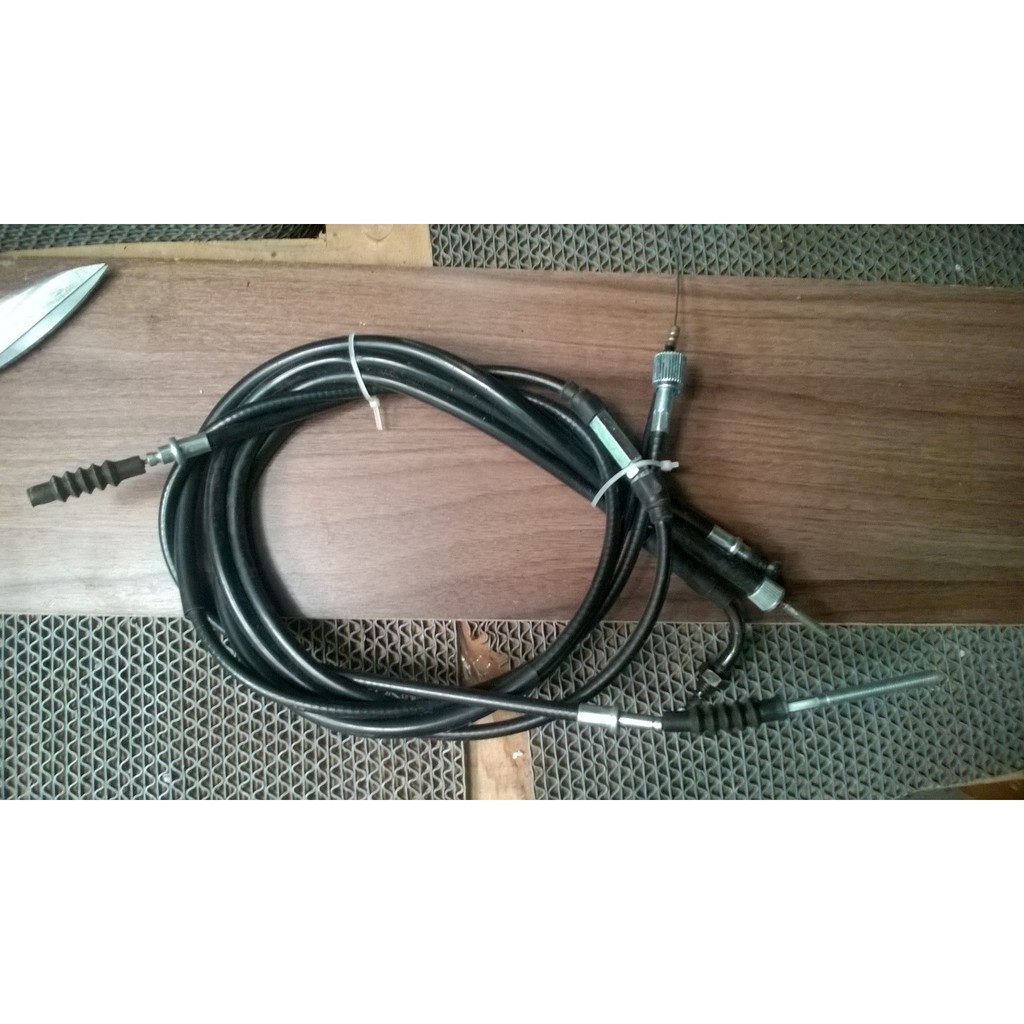 Dây côn + dây thắng + dây ga cuốn + dây km cho xe cd -CL-MD-màu đen