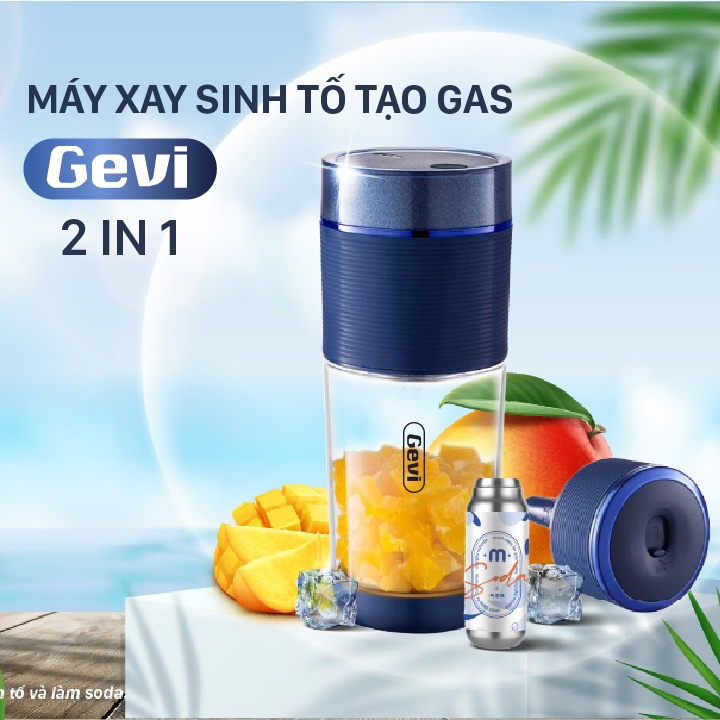 Ly xay sinh tố cầm tay GEVI - BH 12 THÁNG