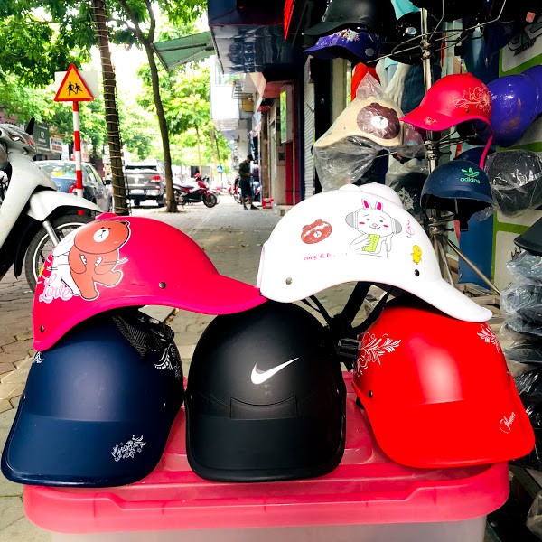Mũ bảo hiểm thời trang NAM NỮ nửa đầu giá rẻ,nhiều màu sắc,vi vu dạo phố