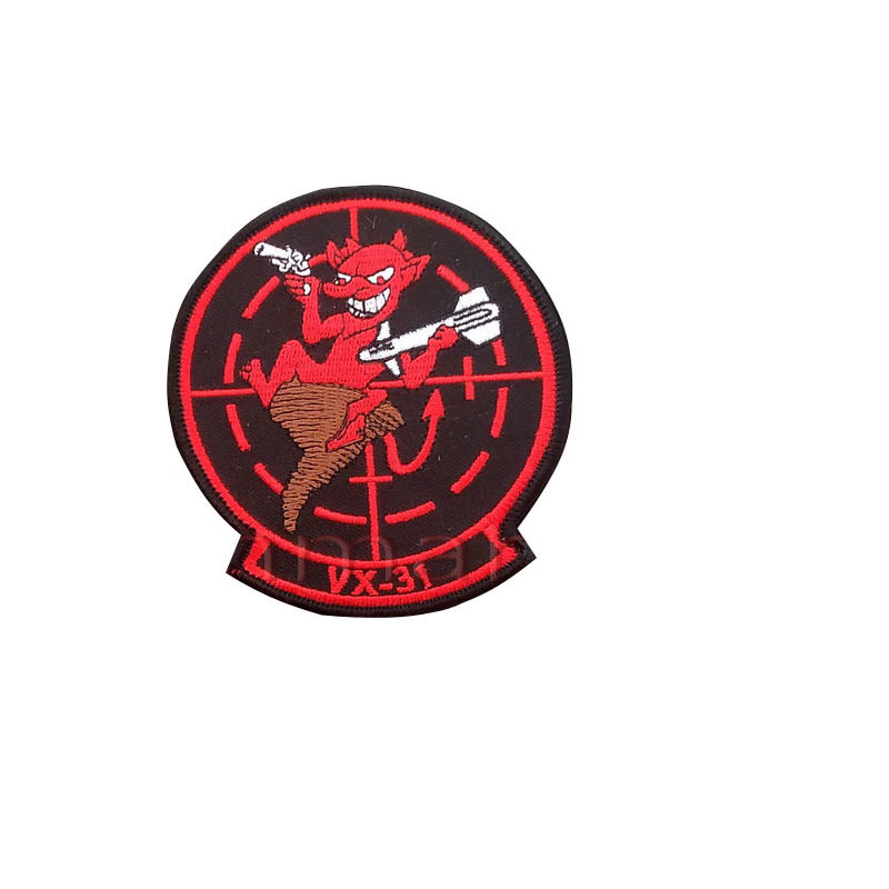 Bộ 2 Miếng Dán 3D Trang Trí Cánh Tay Áo In Chữ Aviation Pilot TOP GUN Zhuangzhi Lingyun