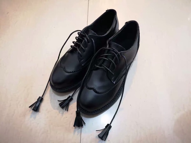 [order-có clip] Sẵn size 40  Giày oxford da cổ thấp dễ phối đồ. Ảnh thật ở cuối (form giày nhỏ lưu ý tăng 1 size)